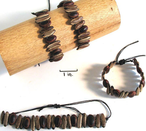 Acacia Rainforest Seed Bracelet - Natural Artist