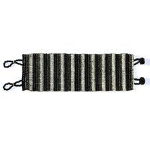 Fancy Mayan Beaded Bracelet - Stripey - Natural Artist