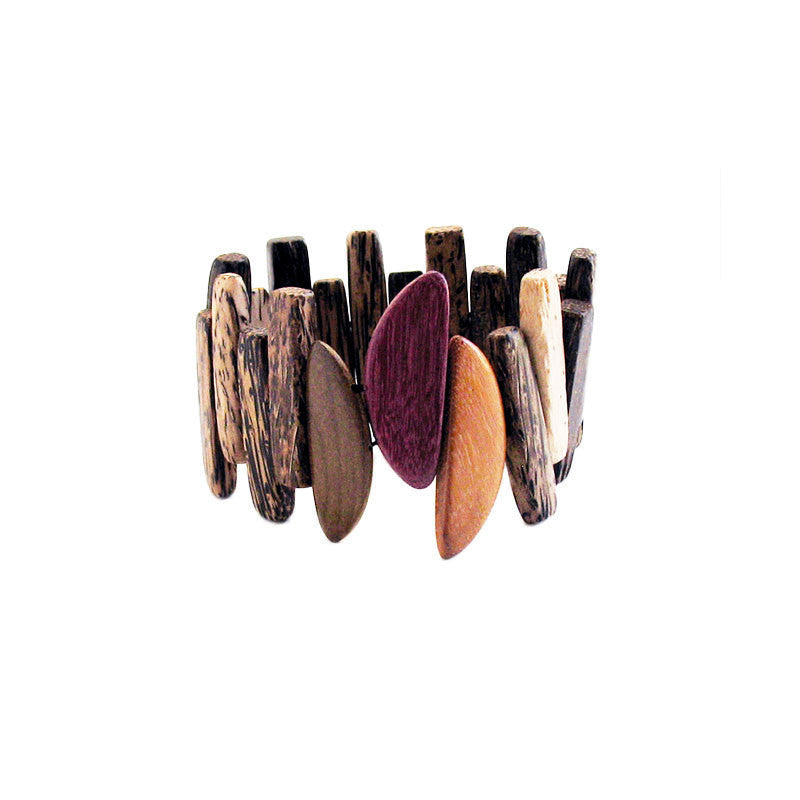 Large Wood Bracelet - Beachy - Natural Artist