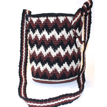 Mayan Bag - Chocolate ZigZag - Natural Artist