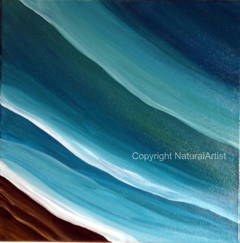 Blue Green Sea Painting - Natural Artist