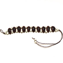 Guanacaste Rainforest Seed and White Crystal Bracelet - Natural Artist