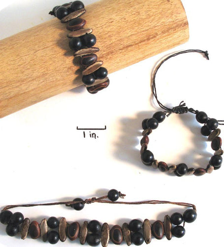 Rainforest Seed Bracelet - Natural Artist